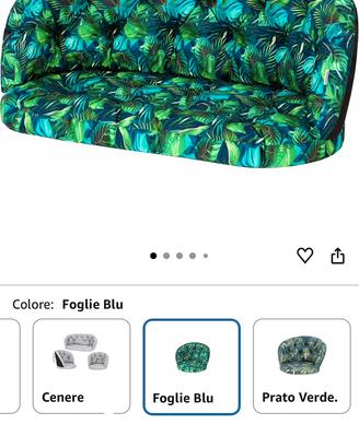 coppia 2 grandi cuscini imbottiti da esterno