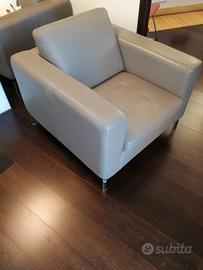 Coppia poltrone Natuzzi in pelle 