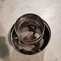 Comignolo Antivento camino inox attacco circolare