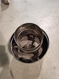 Comignolo Antivento camino inox attacco circolare