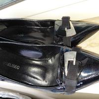 Scarpe eleganti vernice nera e camoscio