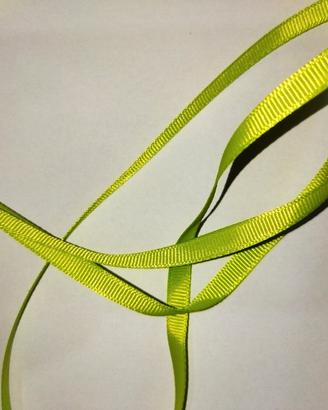 10 MT di Nastro Grosgrain da 6mm Verde Mela
