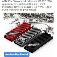 Dissipatore di calore per SSD M.2 2280