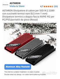 Dissipatore di calore per SSD M.2 2280