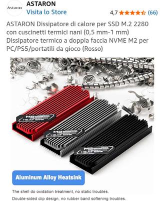 Dissipatore di calore per SSD M.2 2280