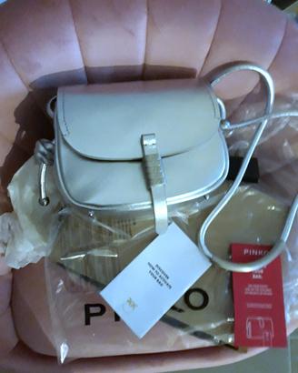 borsa pinko in pelle,  nuova