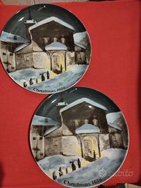 set  2 piattini Natale  Bavaria, 10 piattini Thun