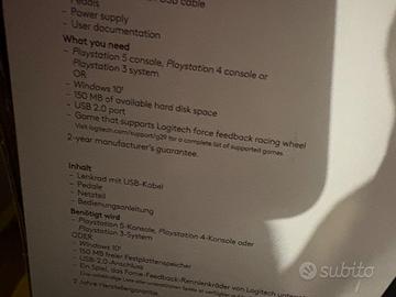 Volante con pedaliera per ps5