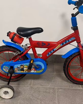 Bici bambini paw patrol 14” con rotelle