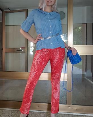 Guess./ pantaloni donna./  Nuovi./ cotone rosso