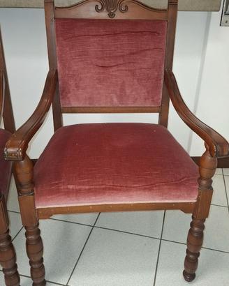 Coppia di sedie d'epoca
