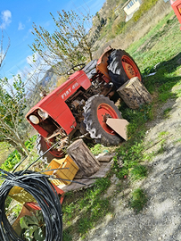 Trattore fiat 411piu vangatrice