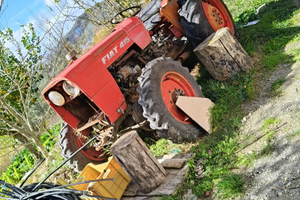 Trattore fiat 411piu vangatrice