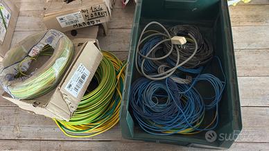 LOTTO BOBINE CAVI ELETTRICI IN RAME