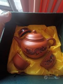 Set tazzine da tè cinesi vintage antiche 