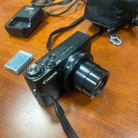Canon G7X + 2 batterie + custodia