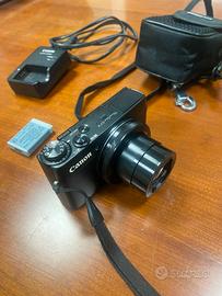 Canon G7X + 2 batterie + custodia