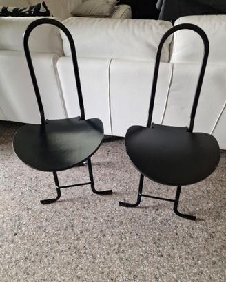 Coppia sedie Pieghevoli Dafne Di G.Rinaldi anni 80