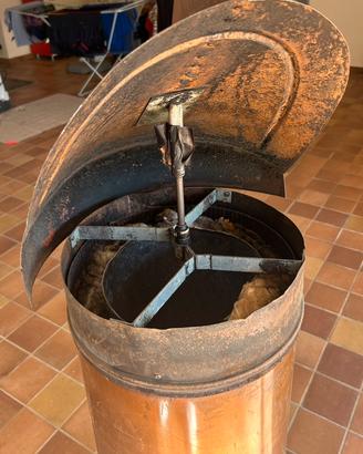 Comignolo in rame antivento