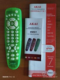 TELECOMANDO UNIVERSALE 7 IN 1 RM0 1 - AKAI TOKYO.