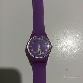 orologio swatch viola cinturino doppio giro