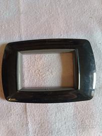 placche per casette elettriche nero lucido