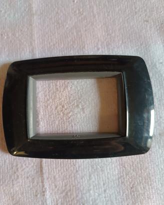 placche per casette elettriche nero lucido
