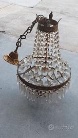 Lampadario stile impero anni '50