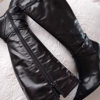 Stivale donna n.40 vera pelle nera