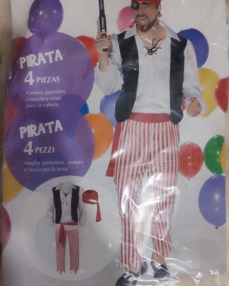 vestito carnevale pirata con accessori