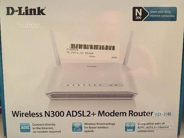 Modem router D-LINK - Wireless N300 ADSL2+ Modem R