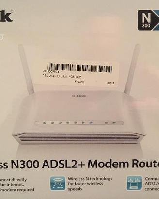 Modem router D-LINK - Wireless N300 ADSL2+ Modem R