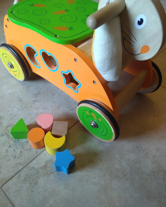 Gioco di movimento in legno Bunny Ride