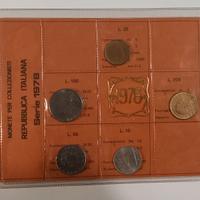 SERIE 1978 REPUBBLICA DIVISIONALE ZECCA 5 MONETE F