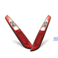 FANALI PER FORD FOCUS MK2 04-08 LED ROSSO CROMATO