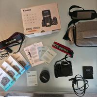Canon EOS 1000d  con accessori