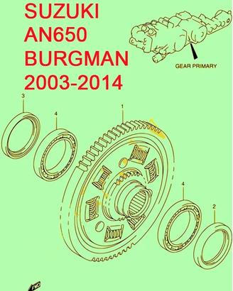 SUZUKI BURGMAN AN650-KIT FRIZIONE NUOVO
