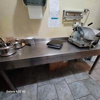 tavolo acciaio laboratorio bar