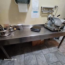 tavolo acciaio laboratorio bar