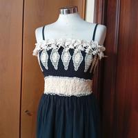 abito cotone e pizzo antica sartoria 