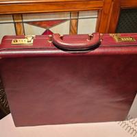 Valigetta 24 ore vera pelle 3 scomparti  vintage