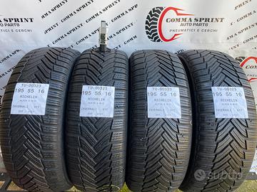 4 PNEUMATICI 195/55 R16 MICHELIN INVERNALI 75%