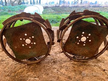 Ruote di ferro motocoltivatore