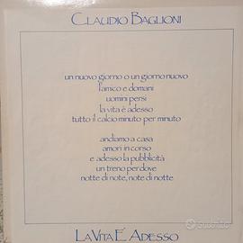 Baglioni - LP vinile 1985- CD CON VOI anno 2013