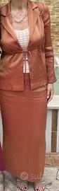 Completo sartoriale gonna lunga+giacca foderata
