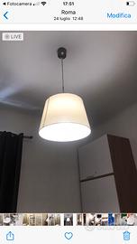 Lampadario e 2 lampade da tavolo o comodino