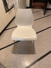 N. 6 sedie kartel bianche