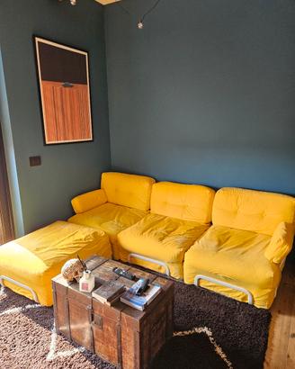 Divano modulabile giallo