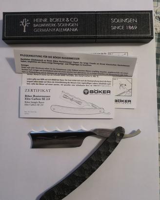 Rasoio a Mano Libera Boker 6/8 Elite Carbon