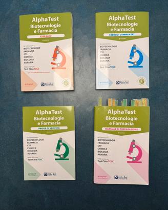 Alpha test Biotecnologie, Farmacia, Bio- Kit 4 vol